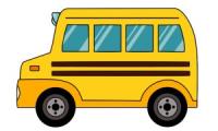 Sådan tegner man en skolebus