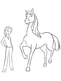 Pige og hest