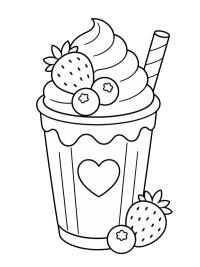 Jordbærmilkshake