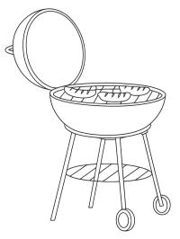 Kød på grillen
