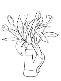 Buket af tulipaner