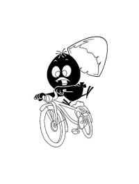 Calimero på cyklen