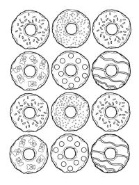Donuts med chokolade og drys
