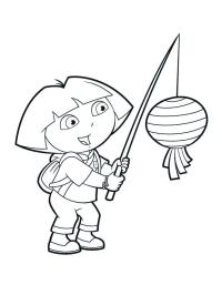 Dora med lygte