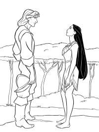 John Smith og Pocahontas