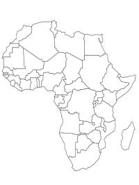 Kort over Afrika