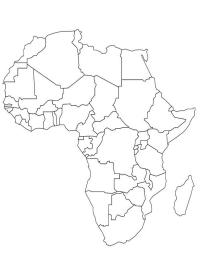 Kort over Afrika