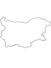 Kort over Bulgarien