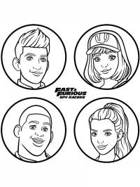 Tegnede karakterer fra The Fast and the Furious