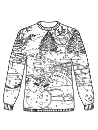 Julesweater snemand