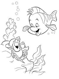 Krabben Sebastian og fisken Tumle