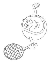 Grinende tennisbold