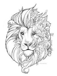 Løve Mandala tatovering
