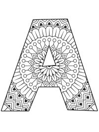 Bogstav A mandala