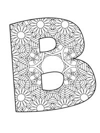 Bogstav B mandala