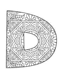 Bogstav D mandala