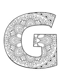 Bogstav G mandala