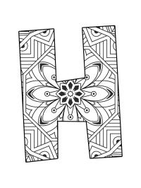 Bogstav H mandala