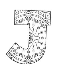 Bogstav J mandala
