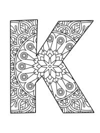 Bogstav K mandala