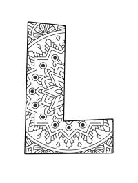 Bogstav L mandala