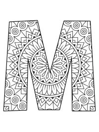 Bogstav M mandala
