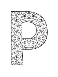 Bogstav P mandala