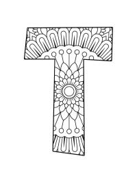 Bogstav T mandala