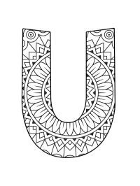 Bogstav U mandala