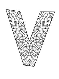 Bogstav V mandala