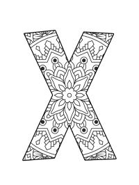 Bogstav X mandala