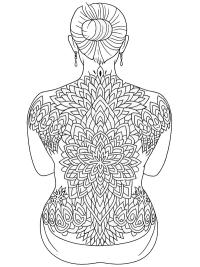 Mandala rygtatovering