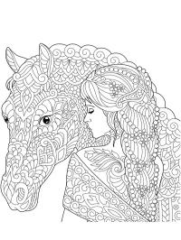 Pige og hest