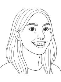 Pige med n&aelig;sepiercing