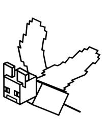 Minecraft sommerfugl