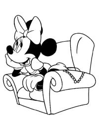 Minnie Mouse på sofaen