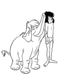 Mowgli og elefanten