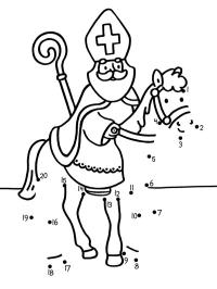 Tegning af Skt. Nikolaus's hest