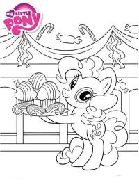 Pinkie Pie med kage