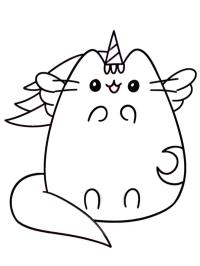 Pusheen som enhjørning