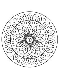 Enkel blomstermandala