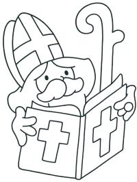 Sankt Nikolaus læser sin bog