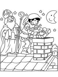 Sankt Nikolaus og Piet har gaver med