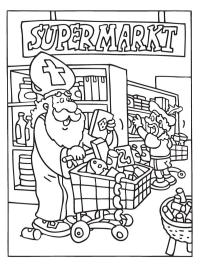 Sankt Nikolaus i supermarkedet