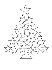 Juletræ af stjerner