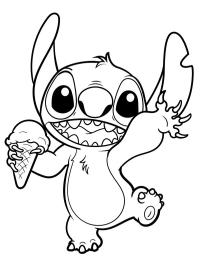 Stitch spiser en is