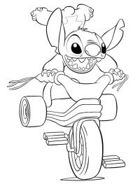Stitch på trecyklen