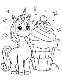 Enhjørninge Cupcake