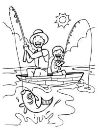 Fisker fra b&aring;den