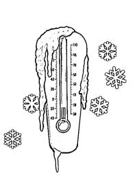Vinter termometer